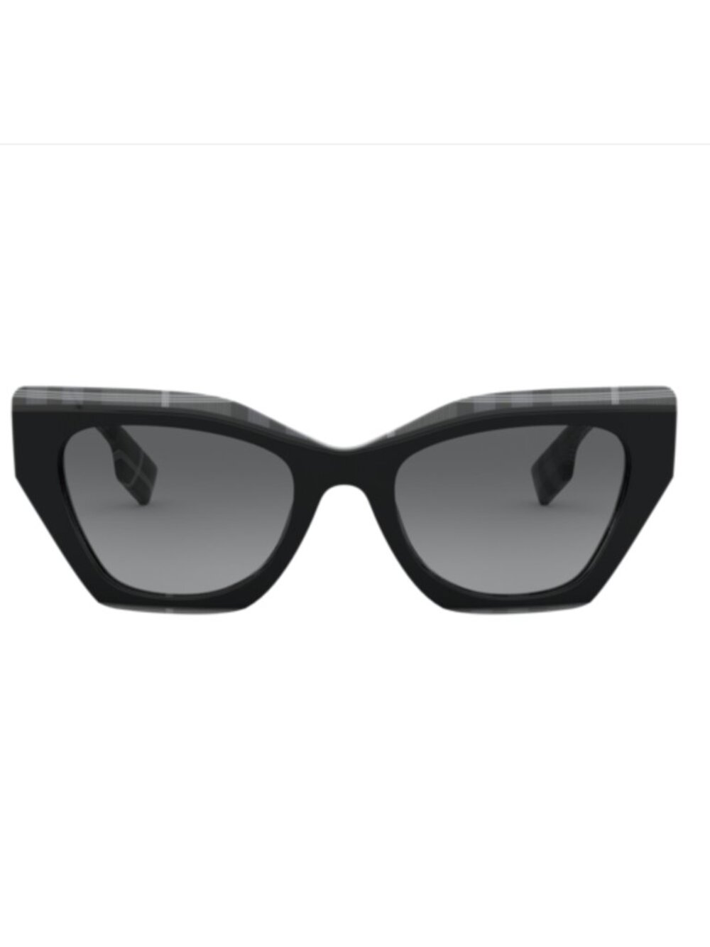 Burberry BE4299 Cressy Black Check Butterfly Cat Eye Sunglasses